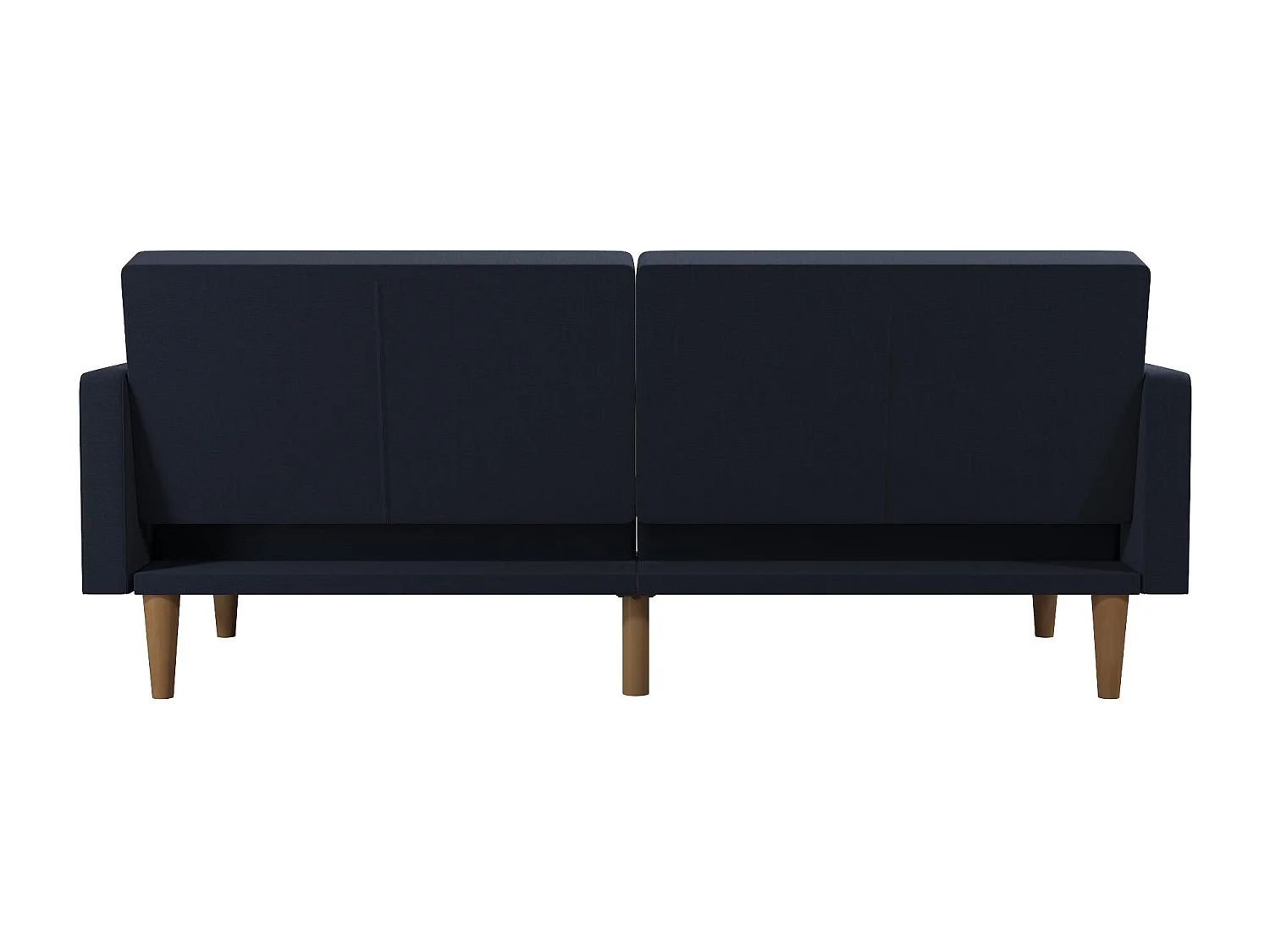 Channel Tufted | Canapé lit 3 places en lin bleu marine