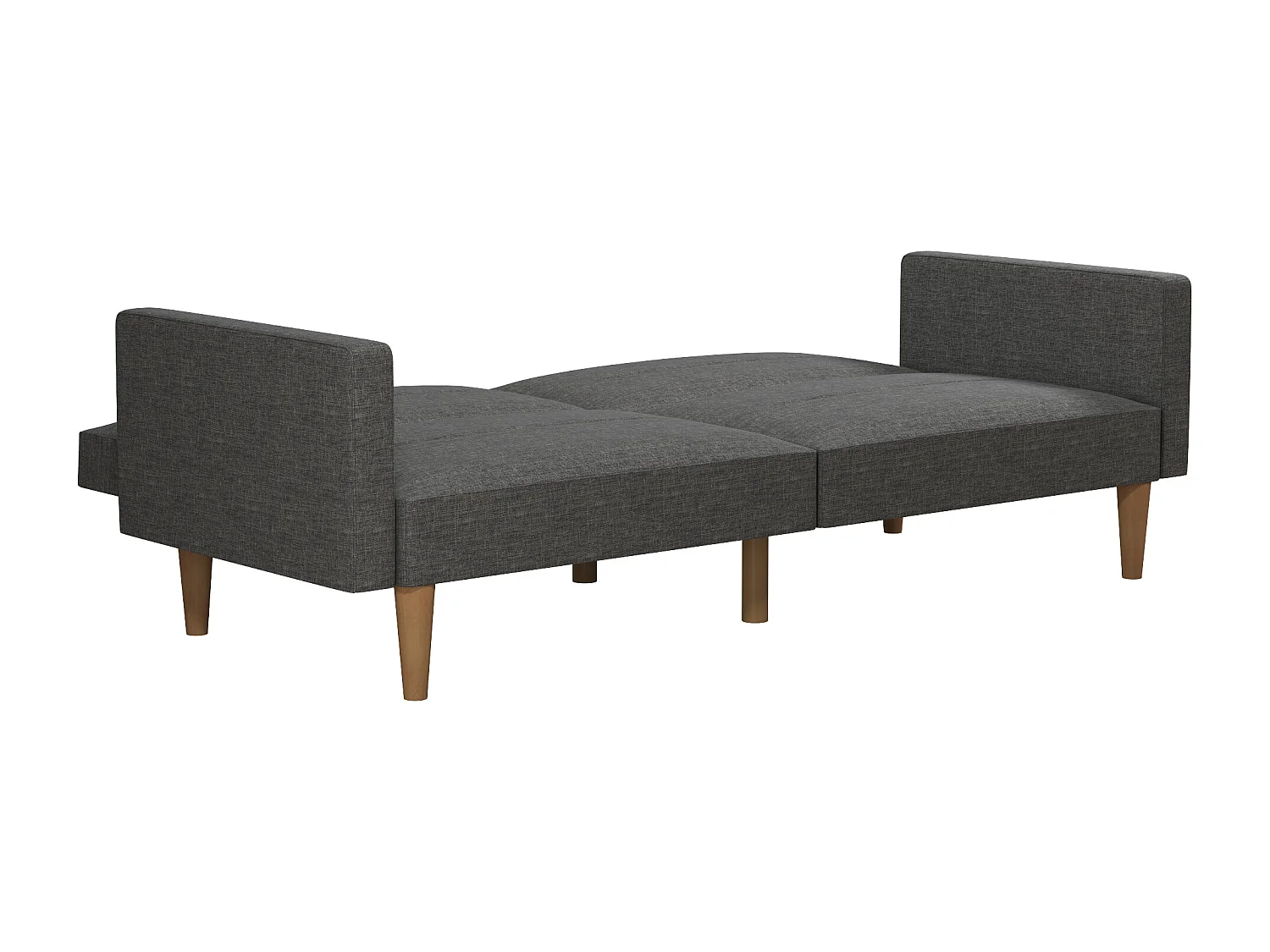 Channel Tufted | Canapé-lit 3 places en gris lin