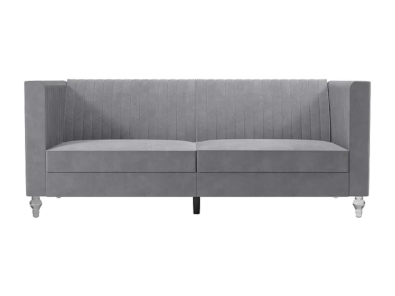 Arabelle | Canapé-lit 3 places en gris velours