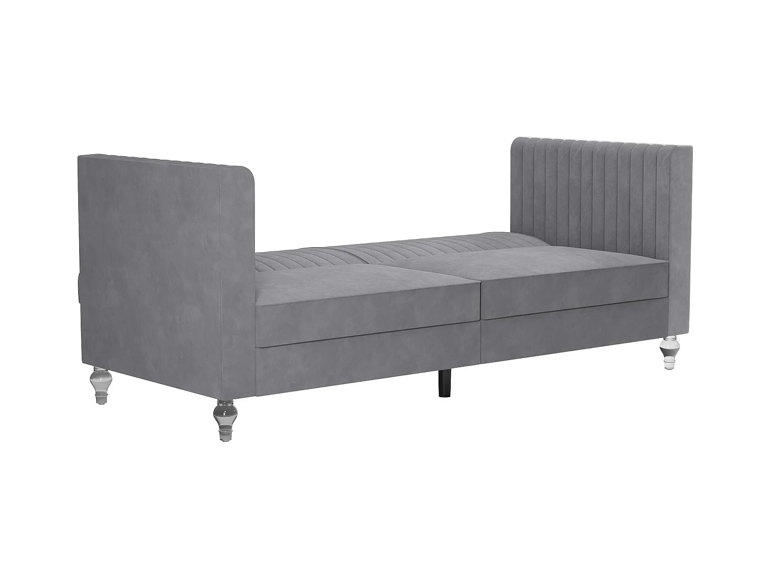 Arabelle | Canapé-lit 3 places en gris velours