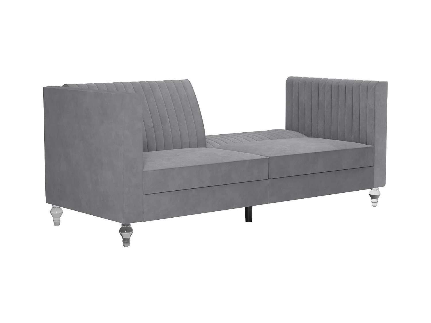 Arabelle | Canapé-lit 3 places en gris velours