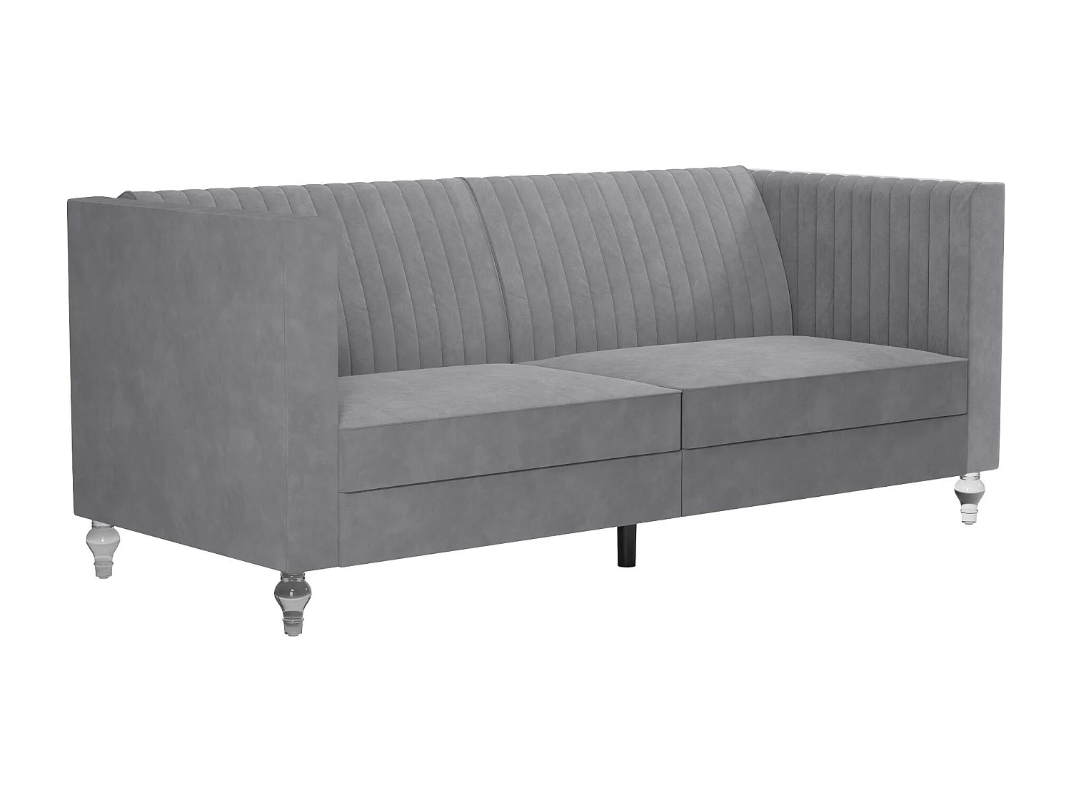 Arabelle | Canapé-lit 3 places en gris velours