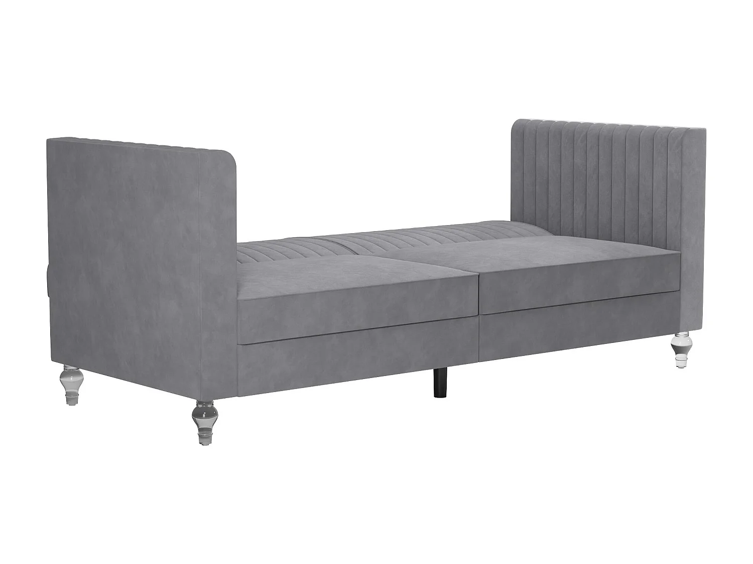 Arabelle | Canapé-lit 3 places en gris velours