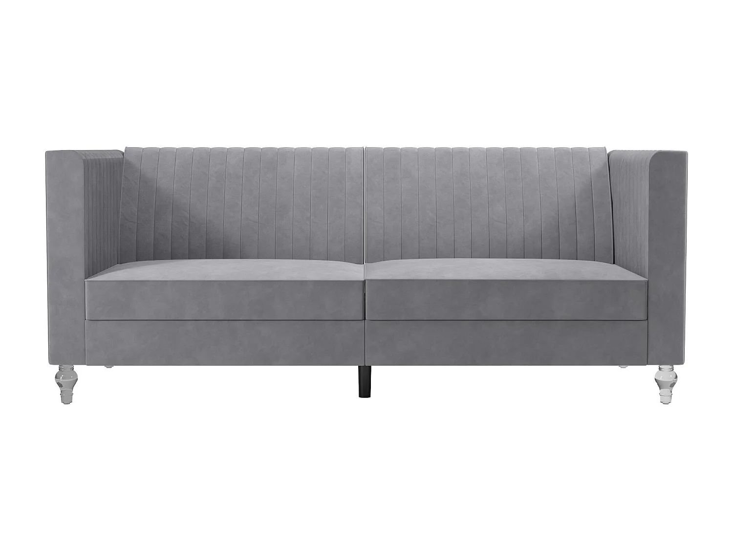 Arabelle | Canapé-lit 3 places en gris velours