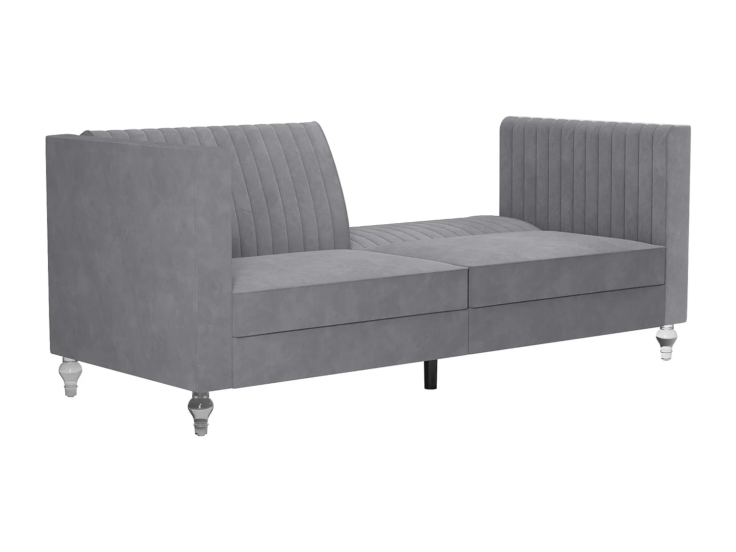 Arabelle | Canapé-lit 3 places en gris velours