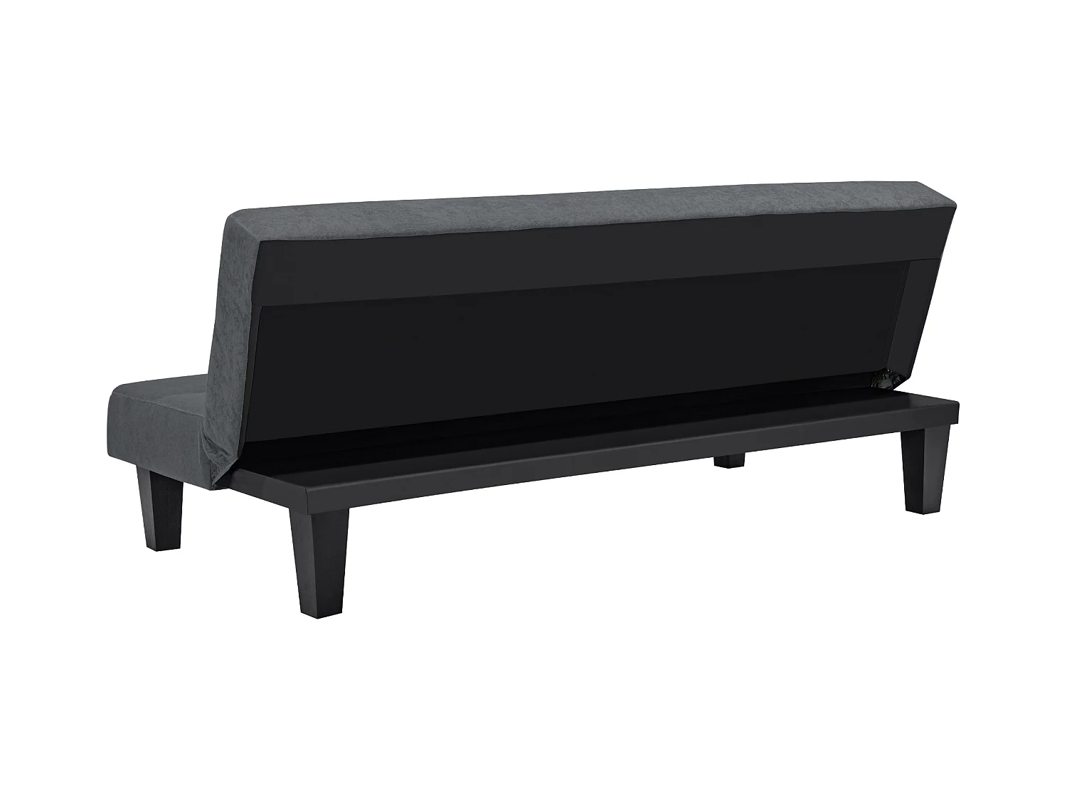 Kebo | Canapé-lit 3 places en microfibre gris