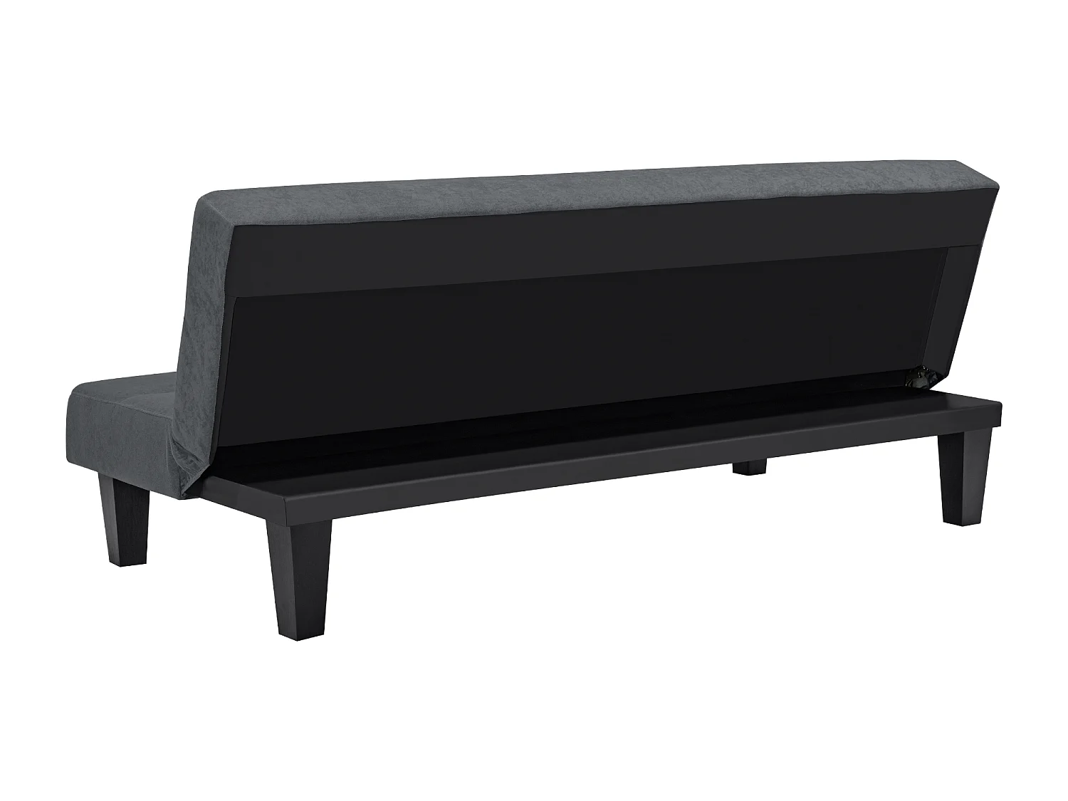 Kebo | Canapé-lit 3 places en microfibre gris