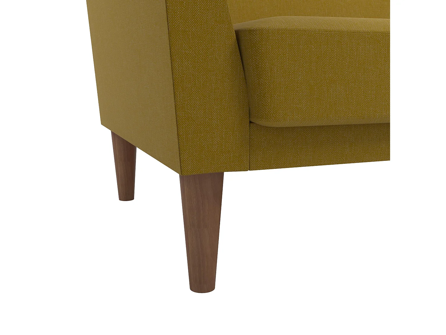 Regal | Canapé lit 3 places en lin jaune moutarde