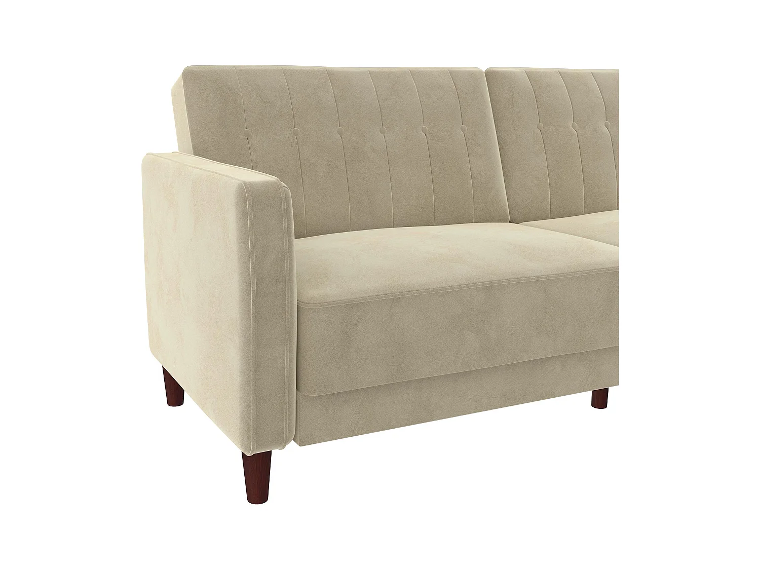 Schlafsofa 2 Sitze in Samt