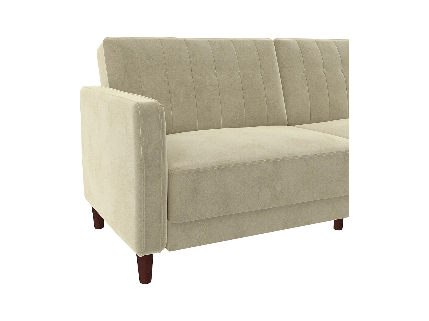 Schlafsofa 2 Sitze in Samt