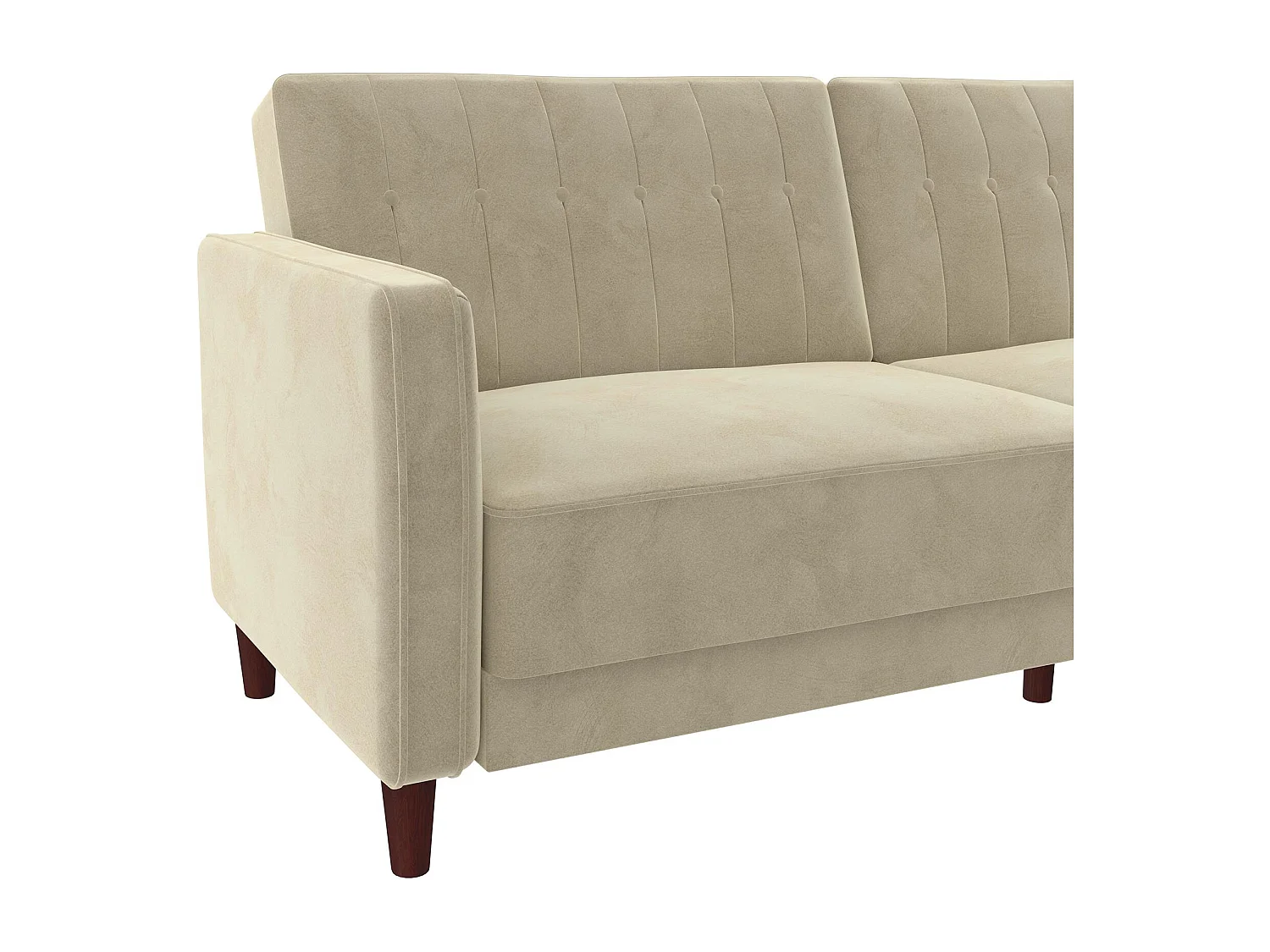 Pin Tufted | Canapé-lit 2 places en velours