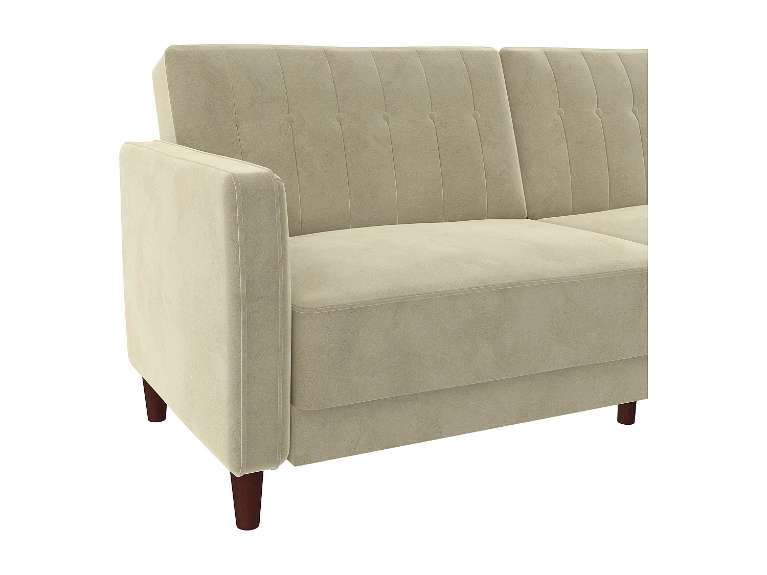 Pin Tufted | Canapé-lit 2 places en velours