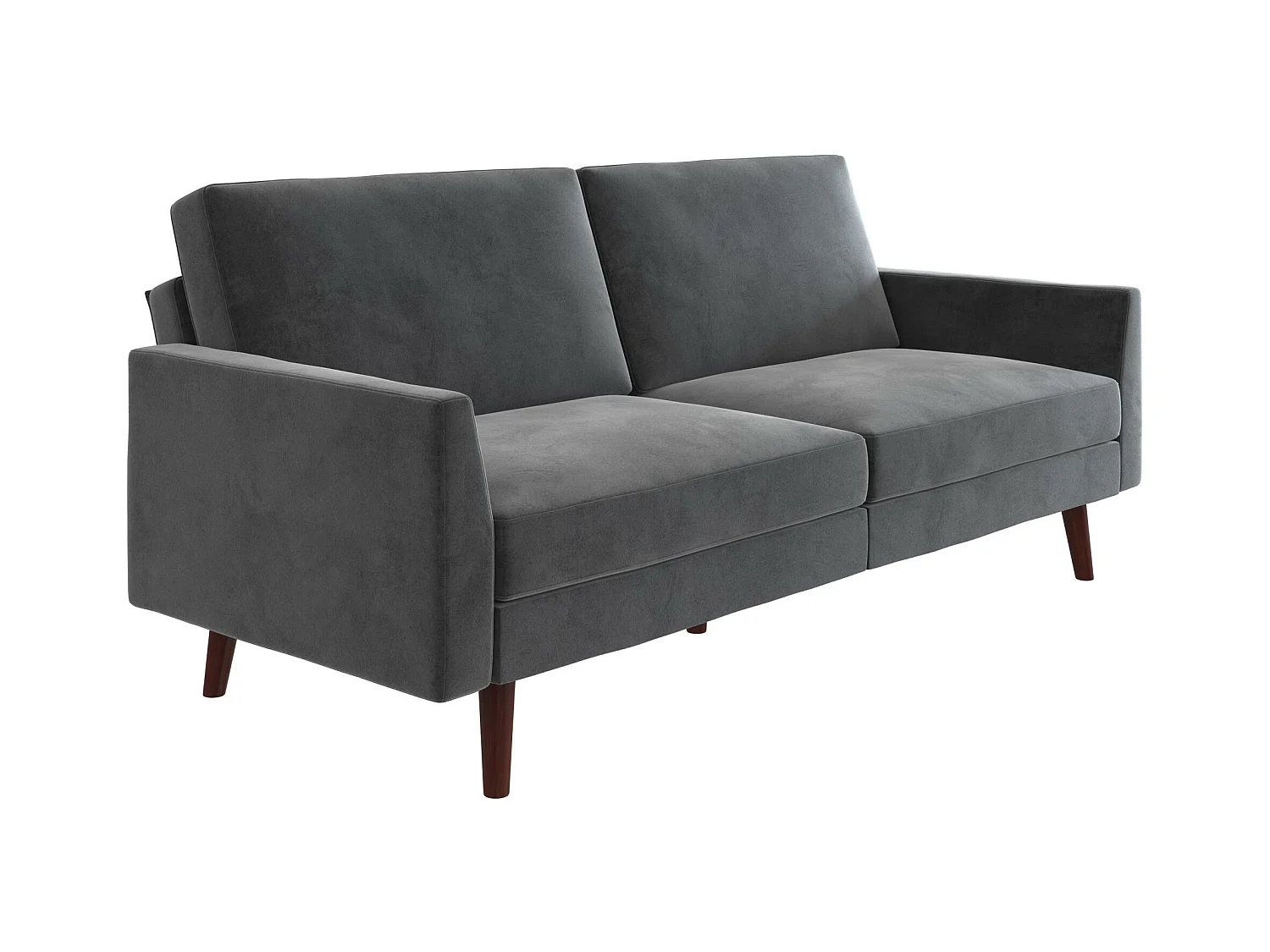 Jules | Canapé-lit 3 places en gris velours