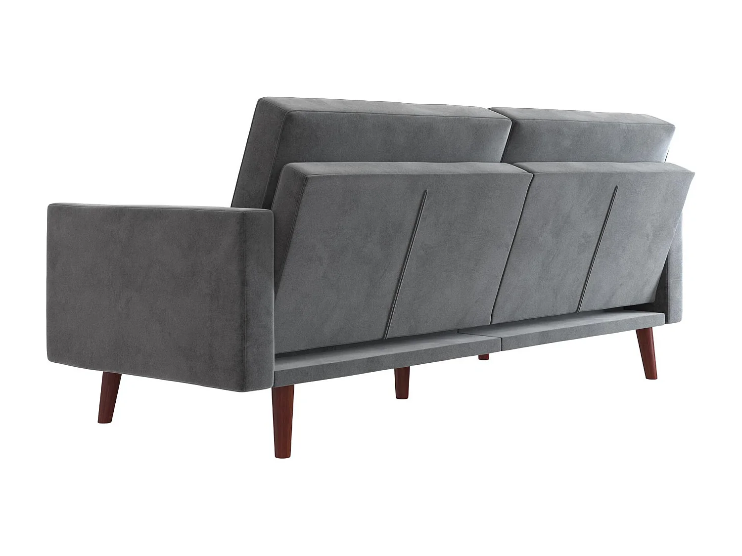 Jules | Canapé-lit 3 places en gris velours