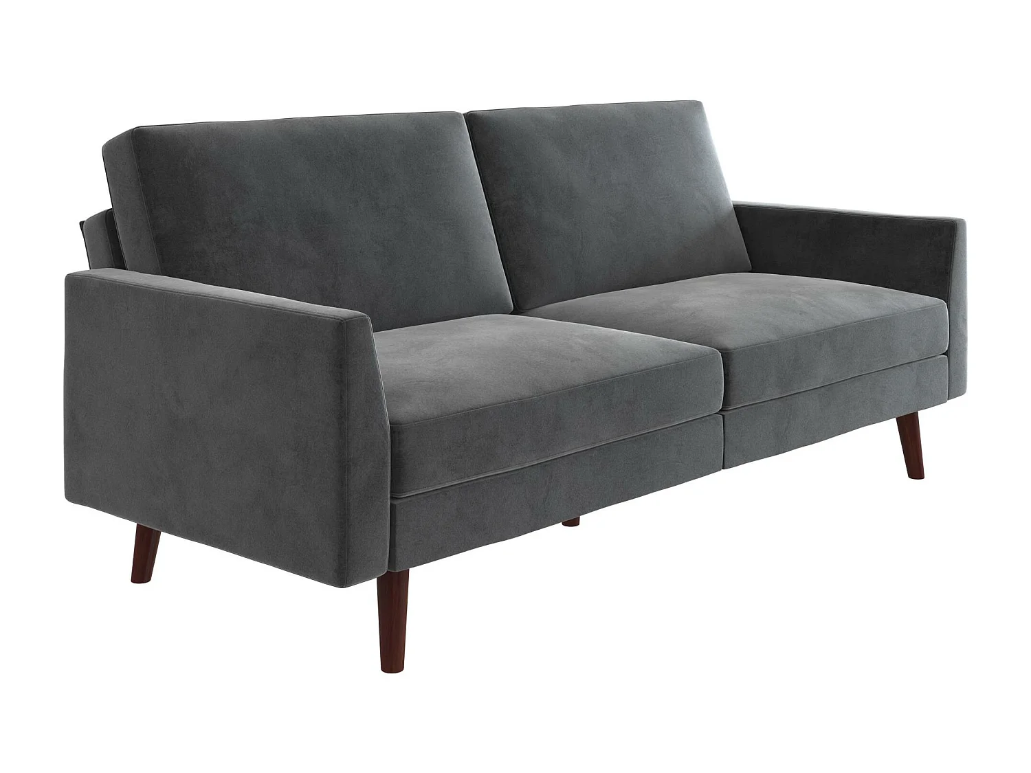 Jules | Canapé-lit 3 places en gris velours