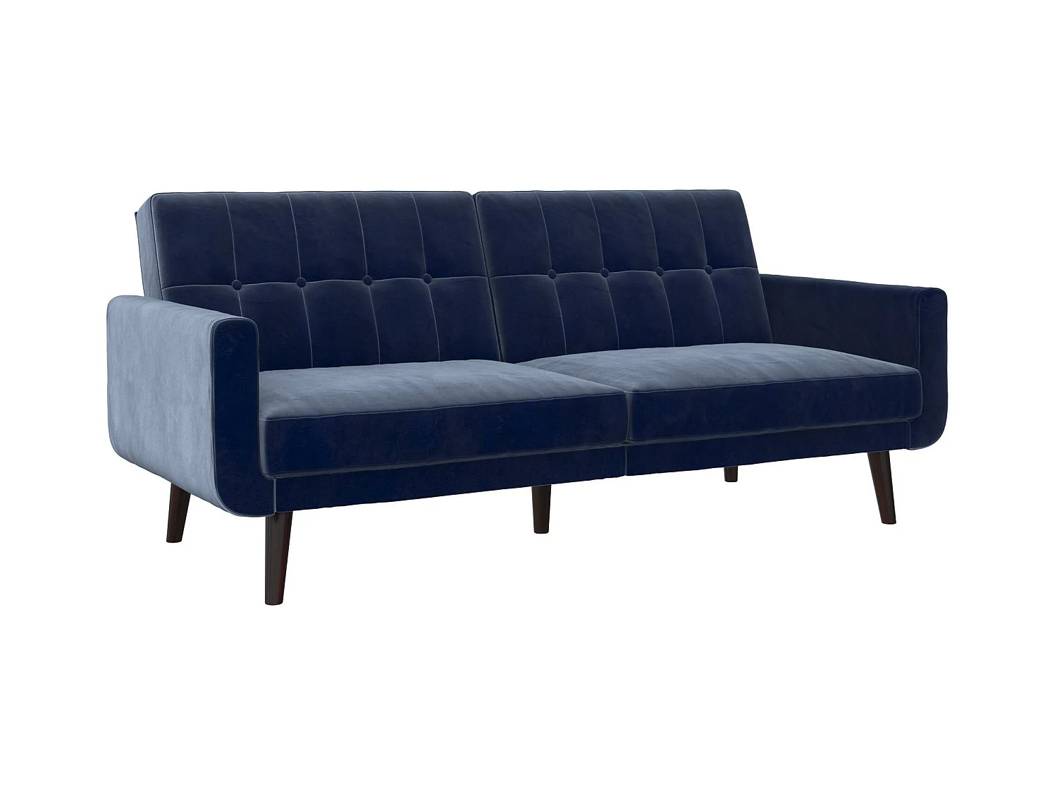 Nola | Canapé-lit 3 places en bleu velours