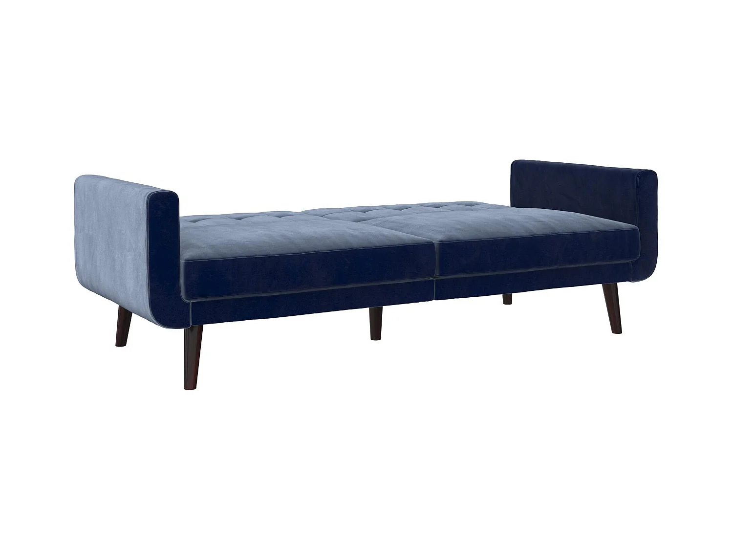 Nola | Canapé-lit 3 places en bleu velours