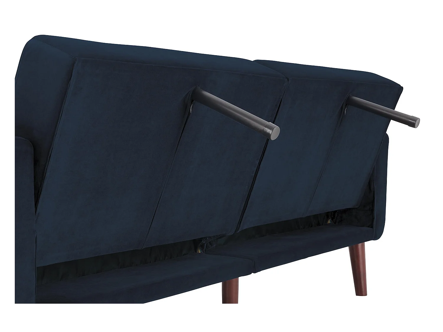 Nola | Canapé-lit 3 places en bleu velours