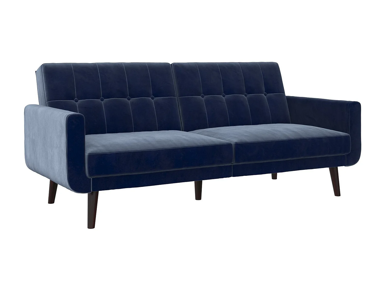 Nola | Canapé-lit 3 places en bleu velours