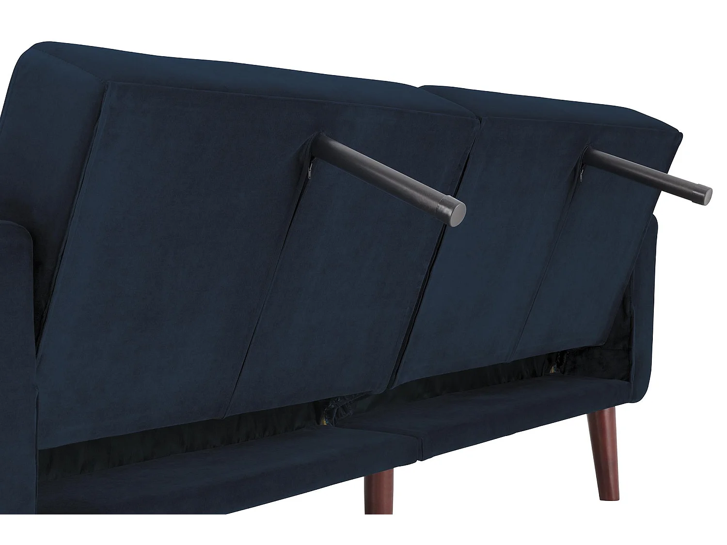 Nola | Canapé-lit 3 places en bleu velours