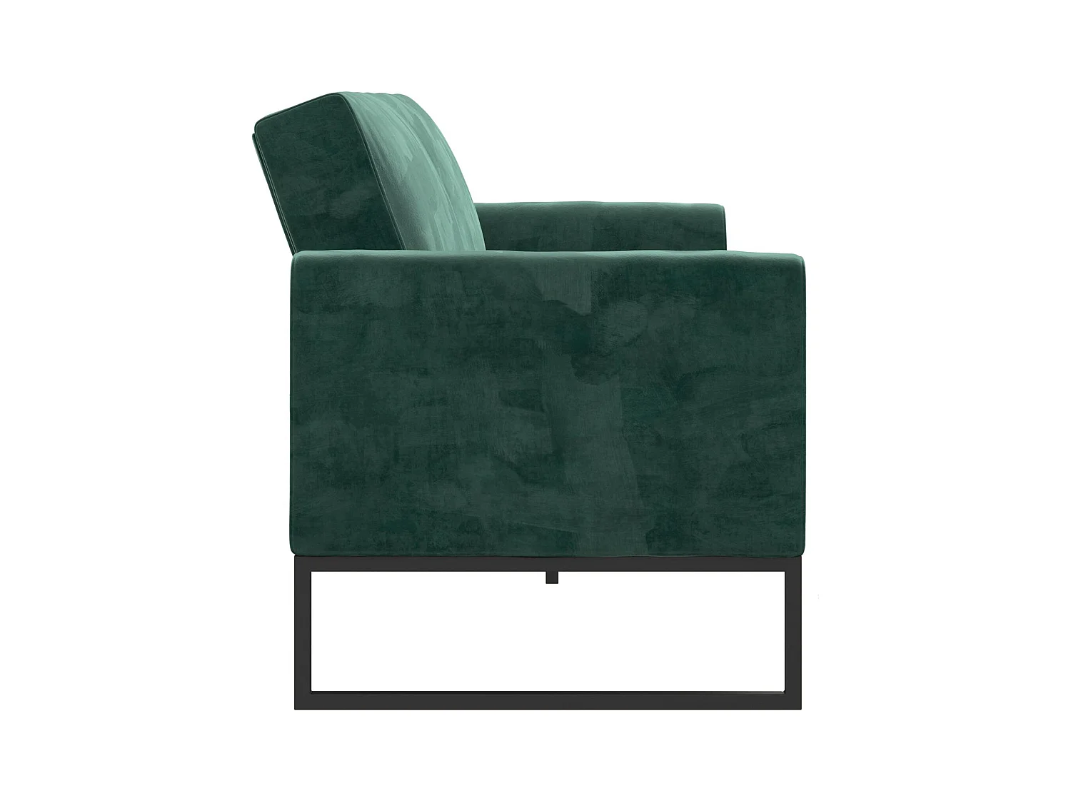 Divano letto 2 posti in velluto verde