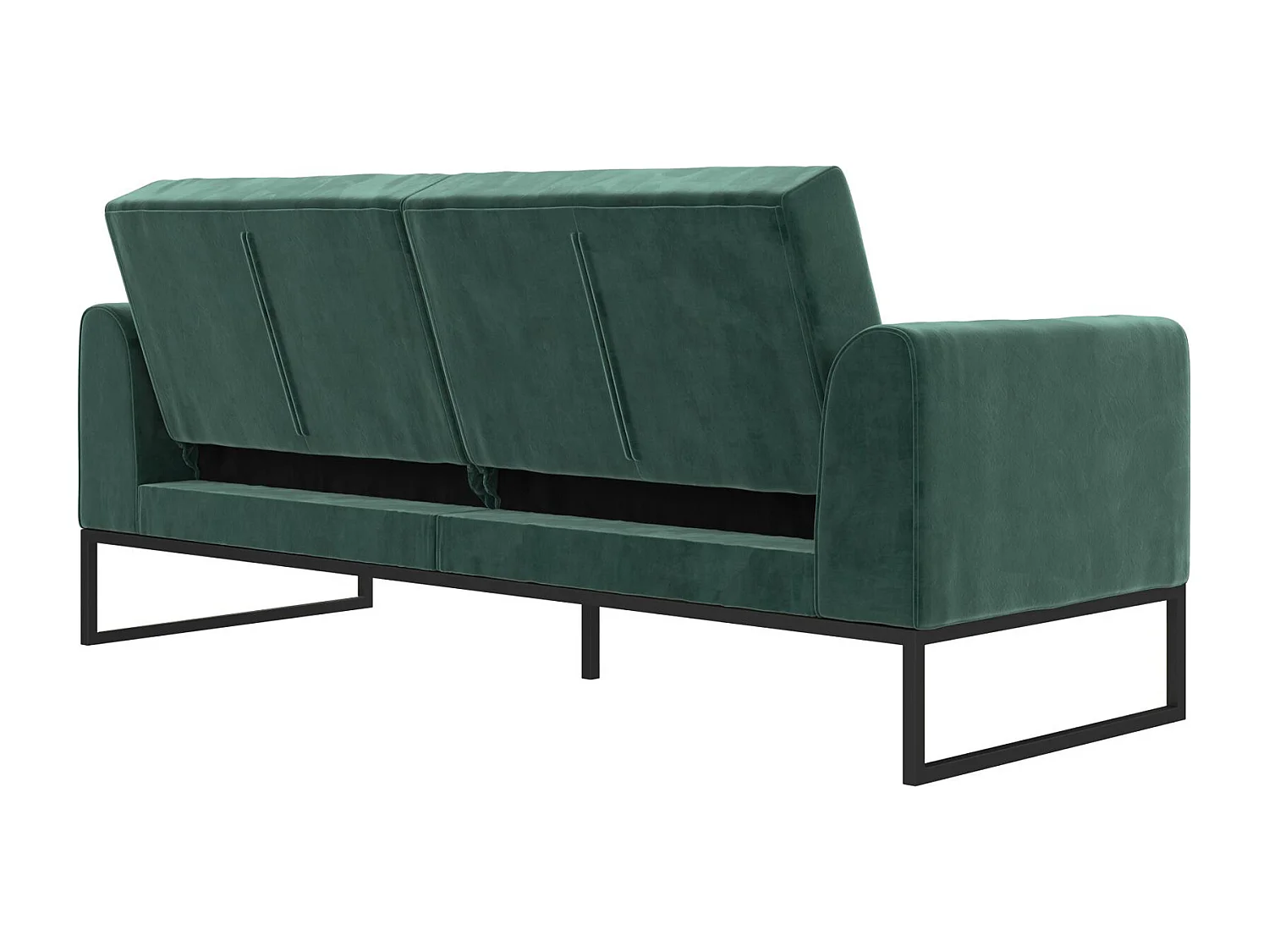 Adley | Canapé-lit 2 places en vert velours