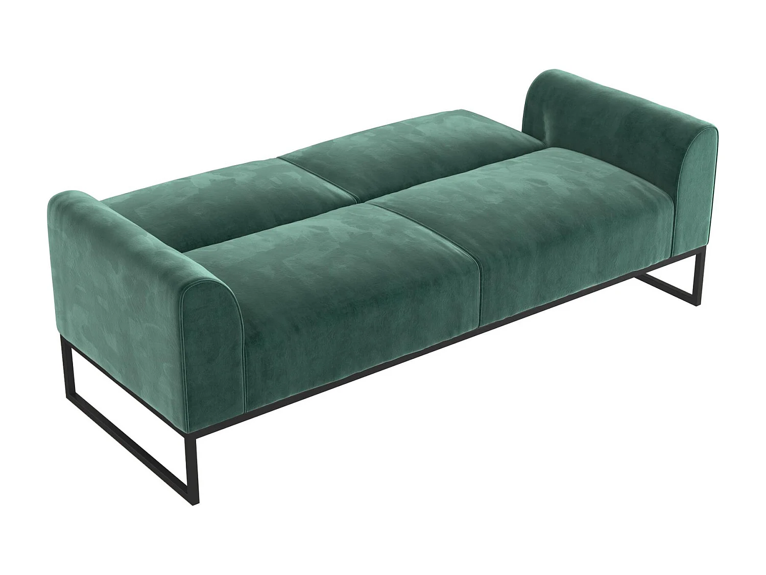 Adley | Canapé-lit 2 places en vert velours