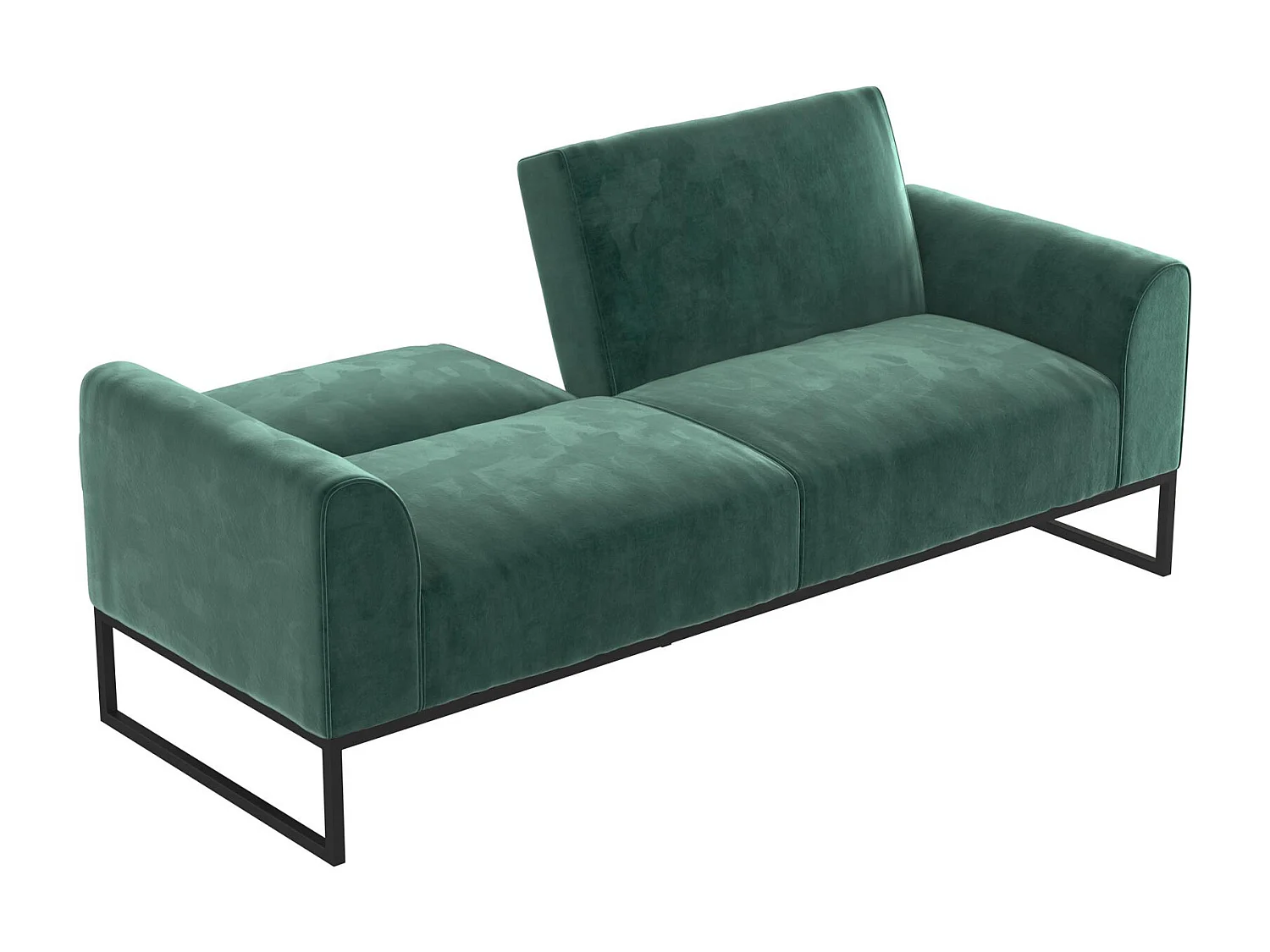 Adley | Canapé-lit 2 places en vert velours