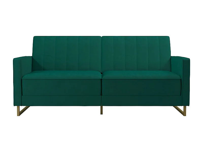 Skylar | Canapé lit 3 places en velours Vert