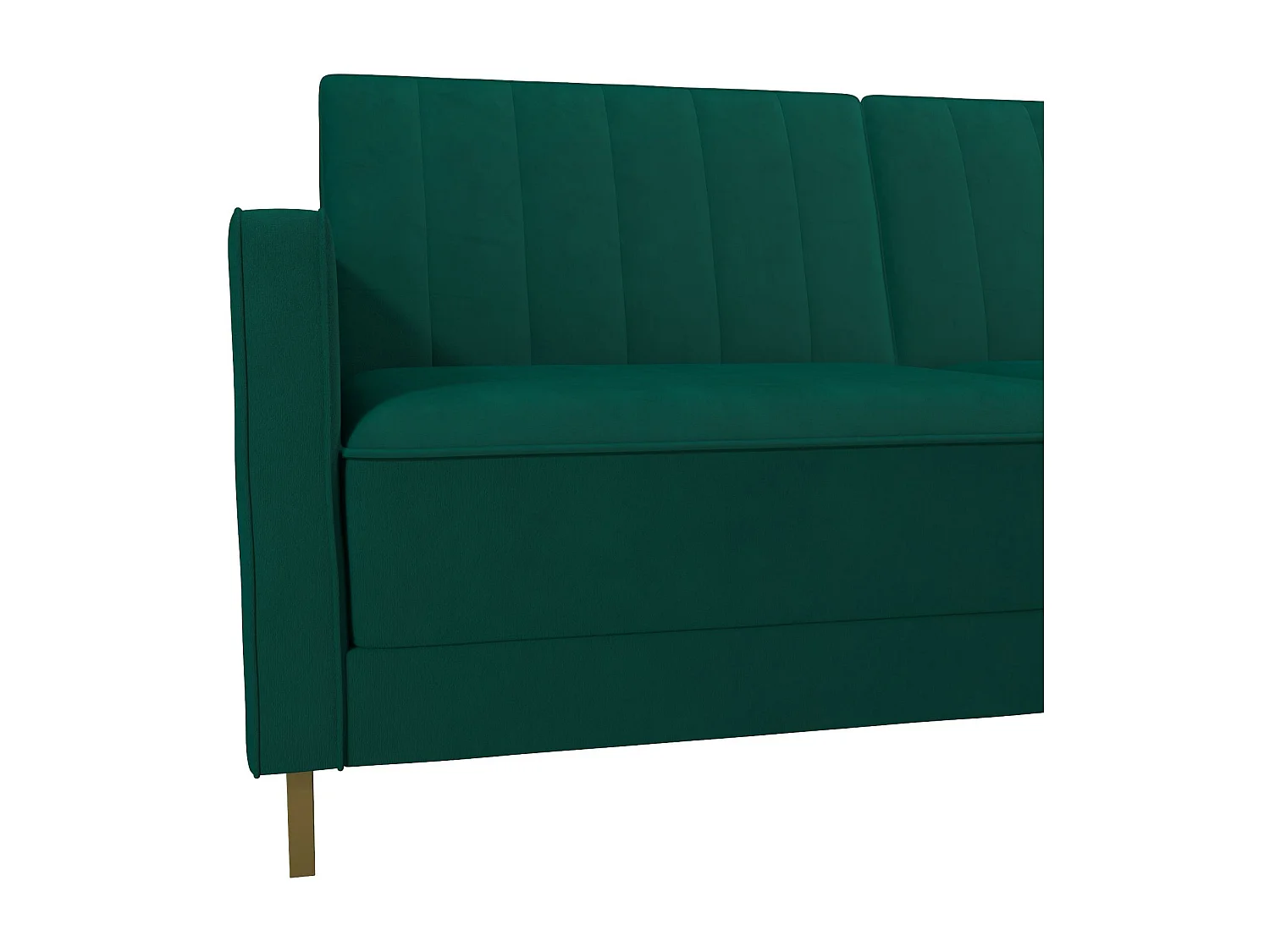 Skylar | Canapé lit 3 places en velours Vert