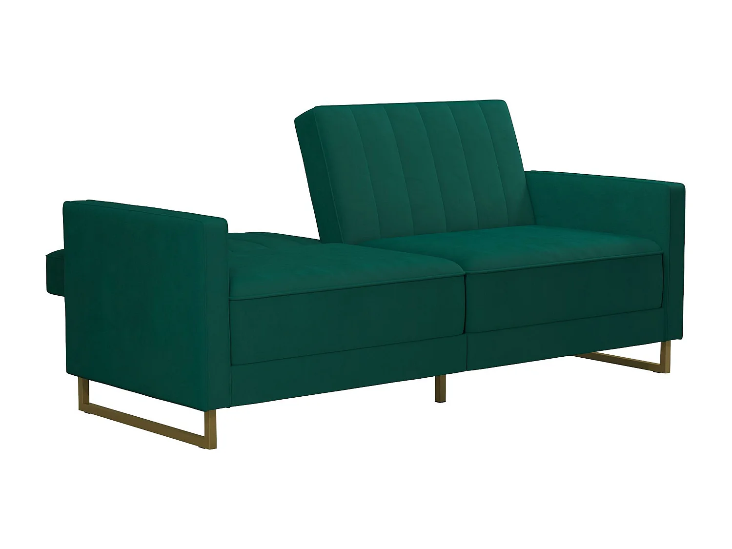 Skylar | Canapé lit 3 places en velours Vert