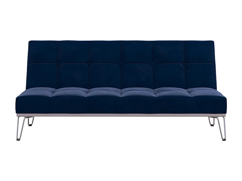 Elle | Canapé-lit 3 places en bleu velours
