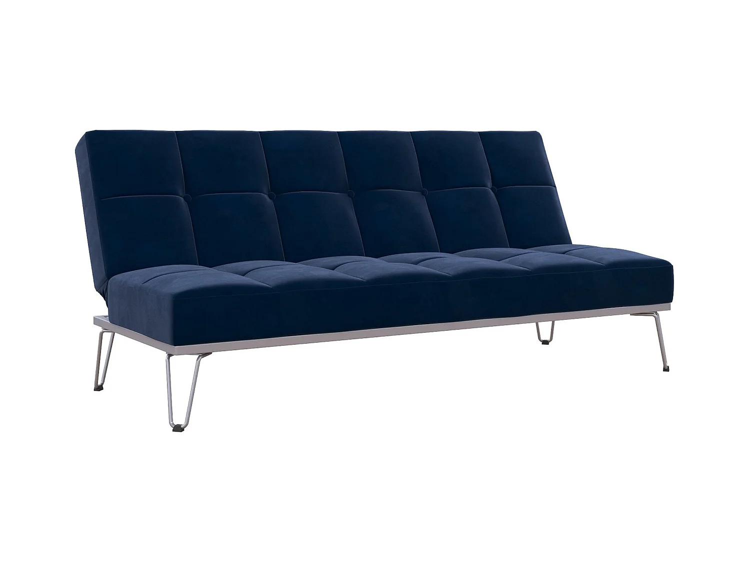 Elle | Canapé-lit 3 places en bleu velours