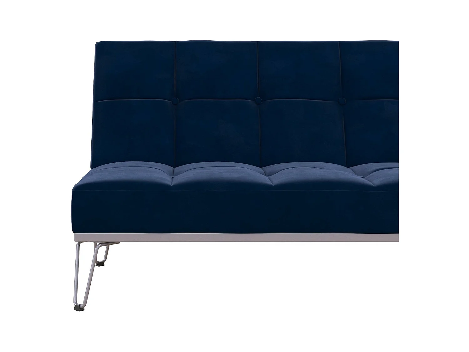 Elle | Canapé-lit 3 places en bleu velours