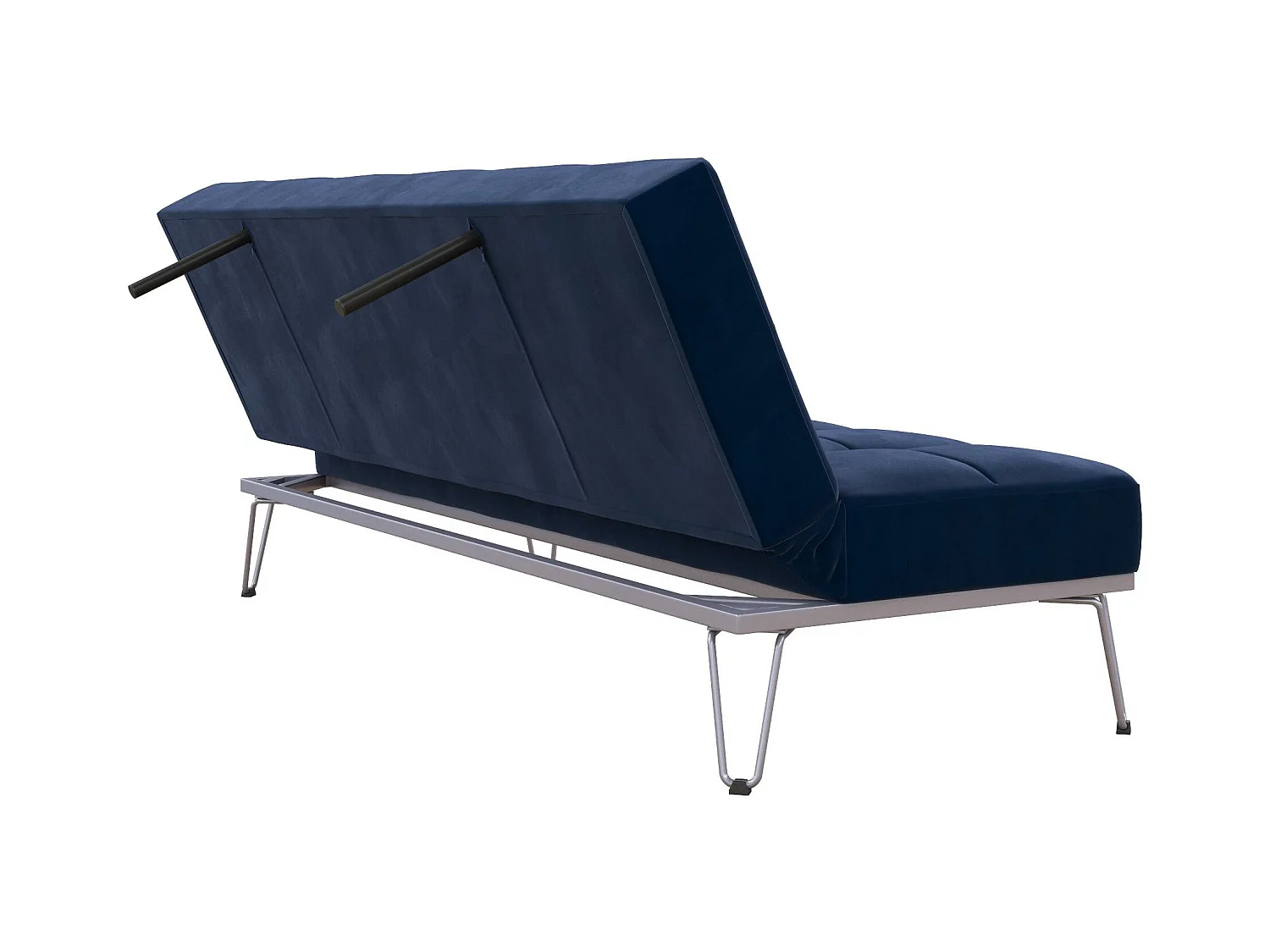 Elle | Canapé-lit 3 places en bleu velours