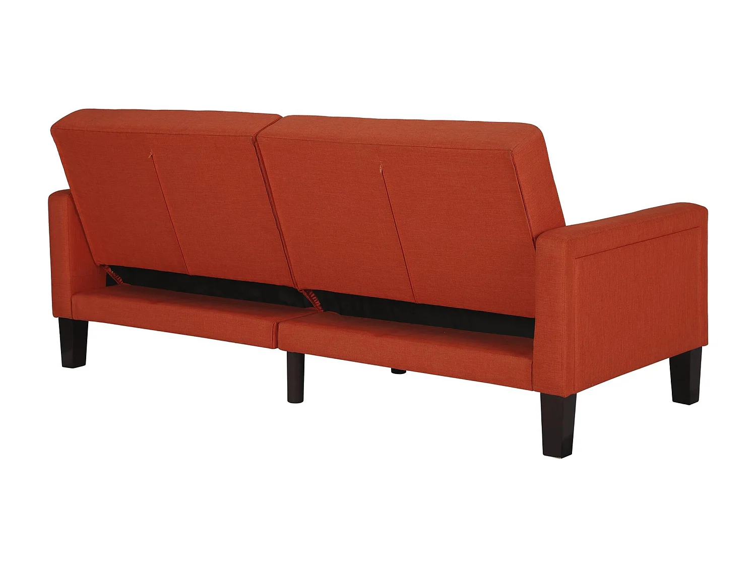 Porter | Canapé-lit 3 places en lin orange
