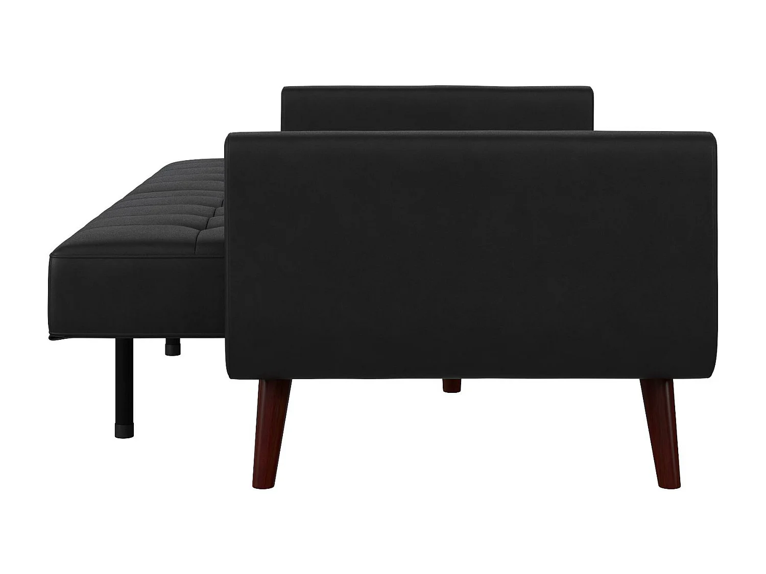 Sofa Cama 3 Plazas en Imitacion Piel Negro