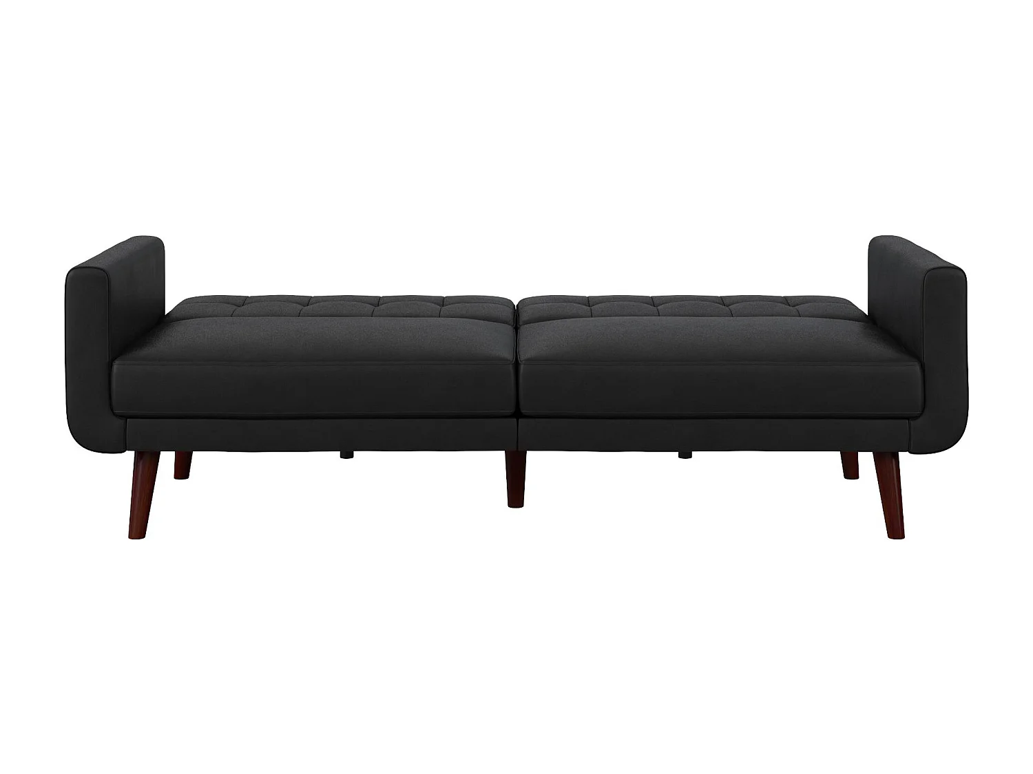 Sofa Cama 3 Plazas en Imitacion Piel Negro