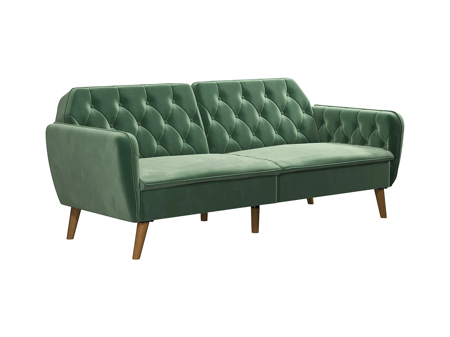 Tallulah | Canapé-lit 3 places en vert velours