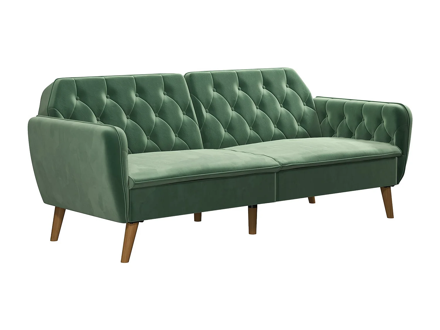 Tallulah | Canapé-lit 3 places en vert velours