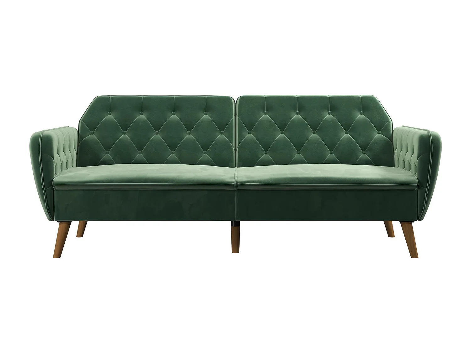 Tallulah | Canapé-lit 3 places en vert velours