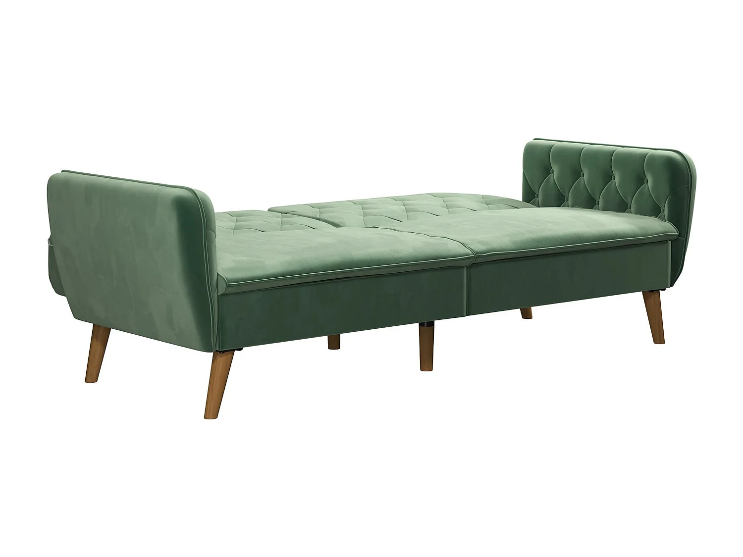 Tallulah | Canapé-lit 3 places en vert velours