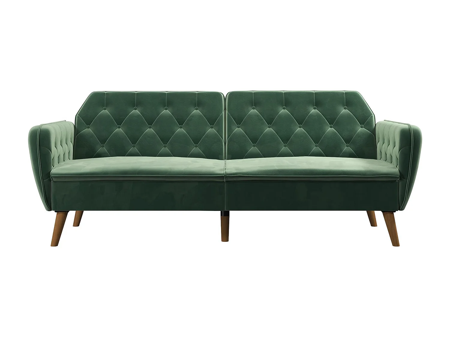Schlafsofa 3 Sitze in Velvet Grün