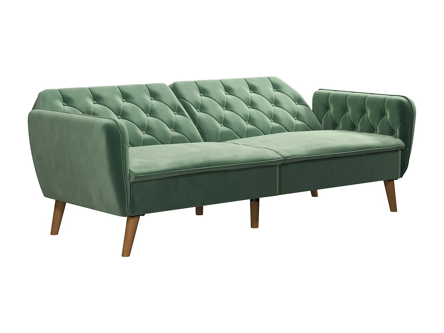 Schlafsofa 3 Sitze in Velvet Grün