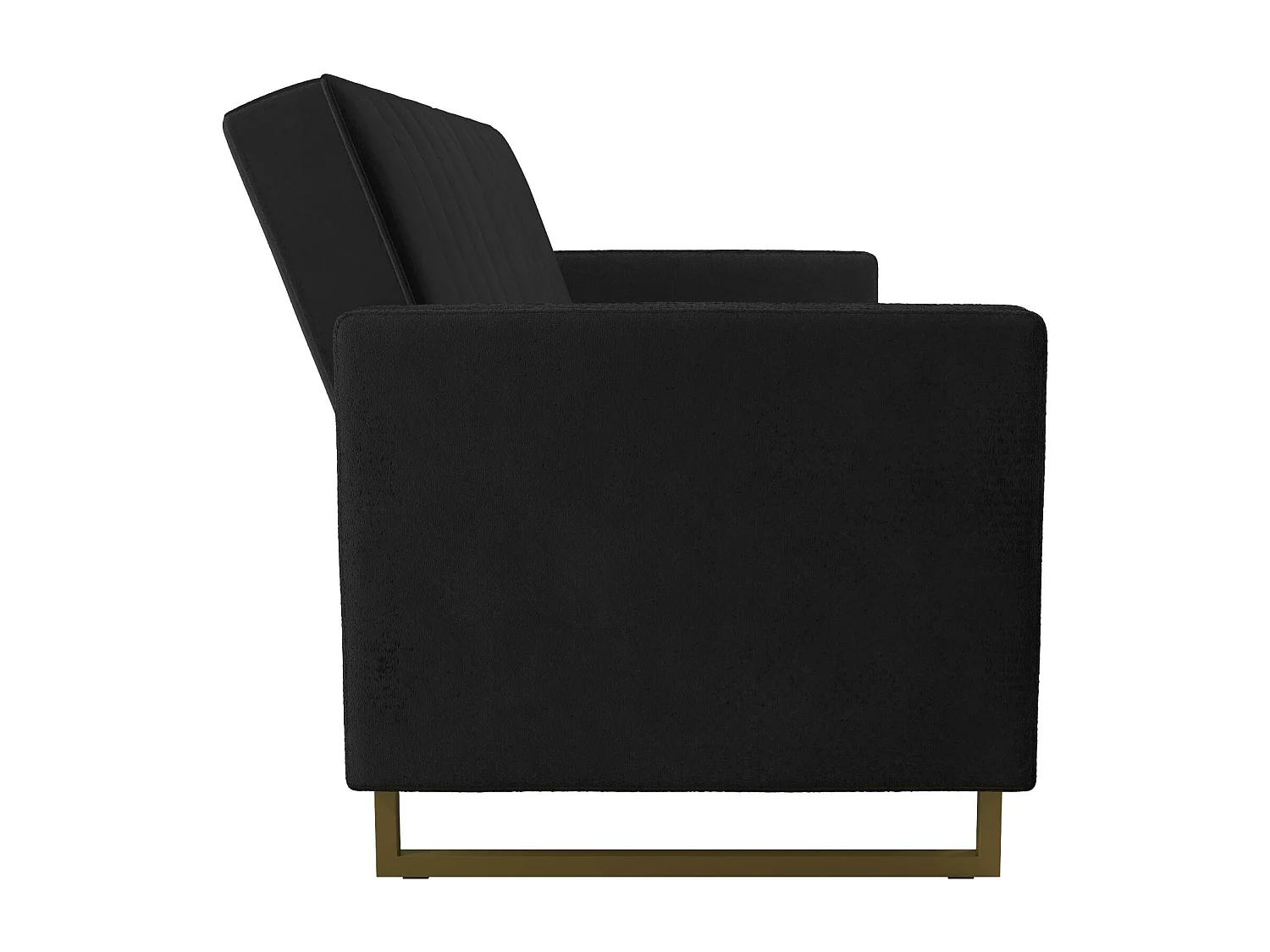 Skylar | Canapé lit 3 places en velours Noir