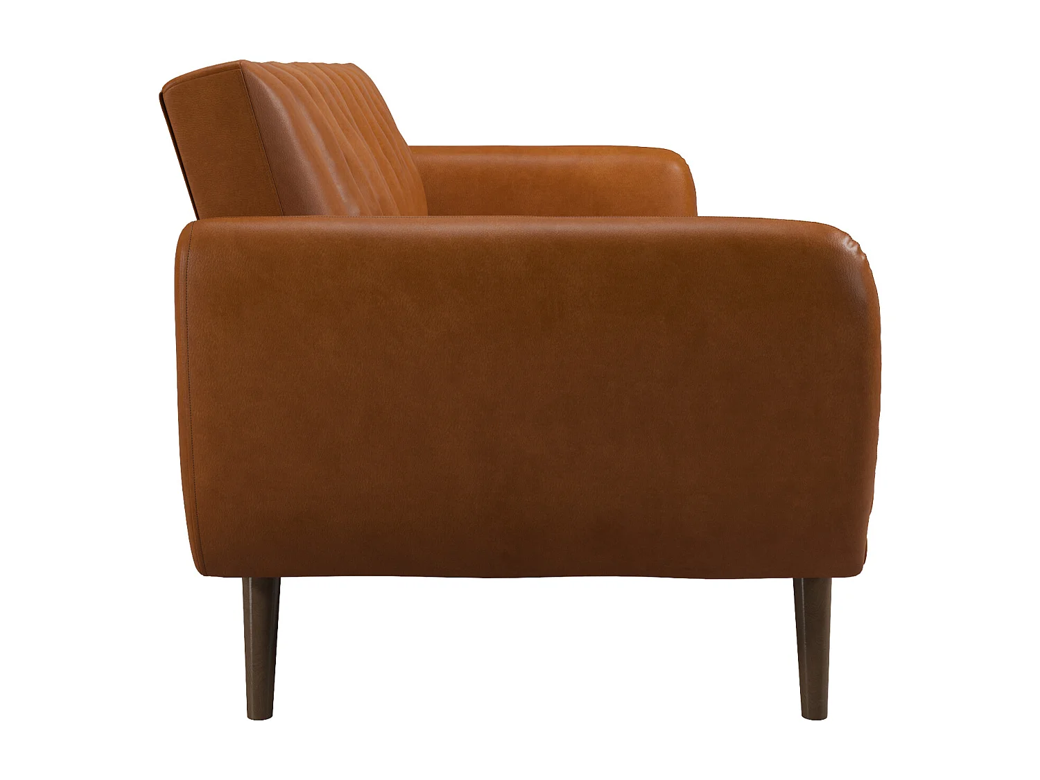 Schlafsofa 3 Sitze in Kunstleder Camel