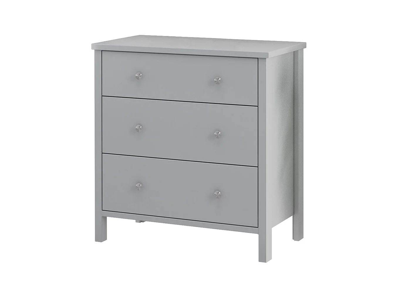 Tico | Table de nuit avec 1 tiroir et 1 porte en Marron clair