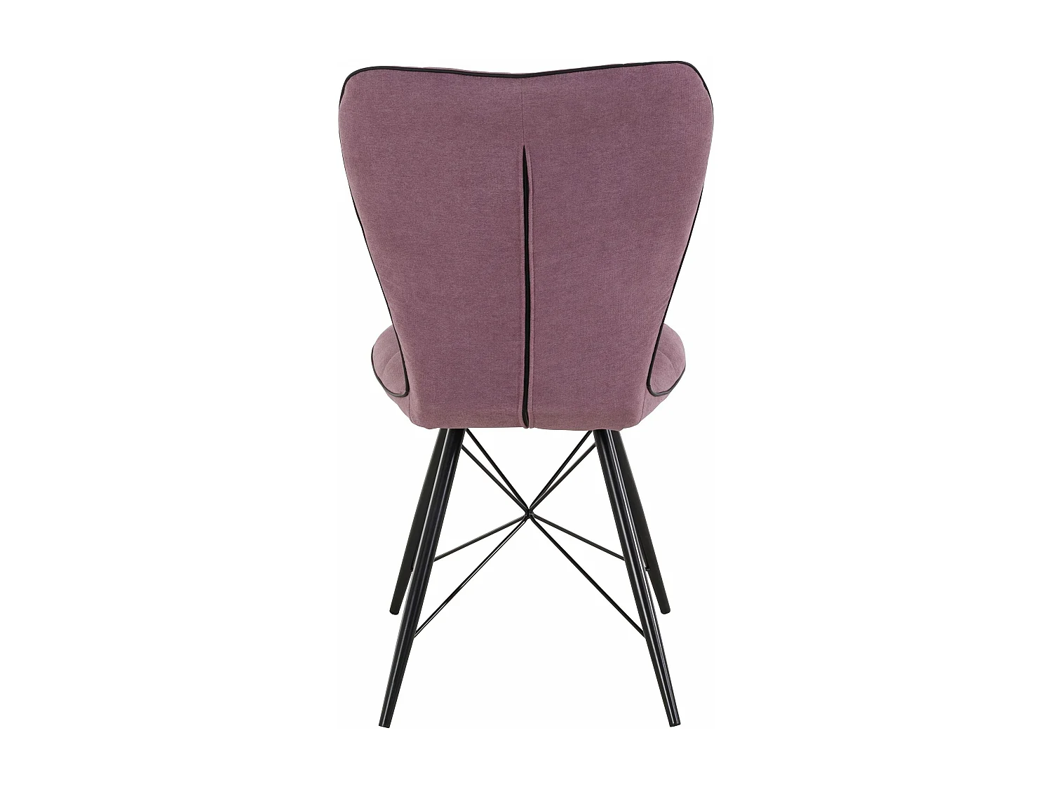 Viola | Fauteuil de salle à manger en velours violet, 2 pièces