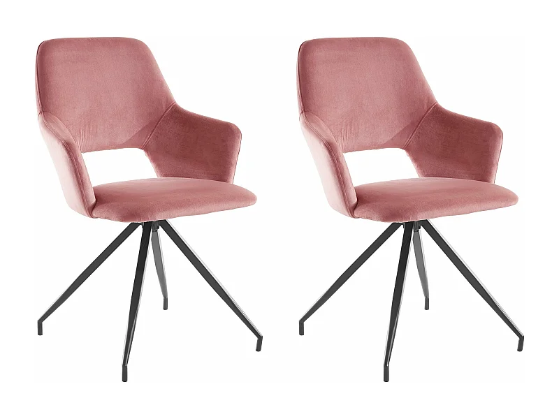Tracy | Fauteuil en velours Rosa, 2 pièces