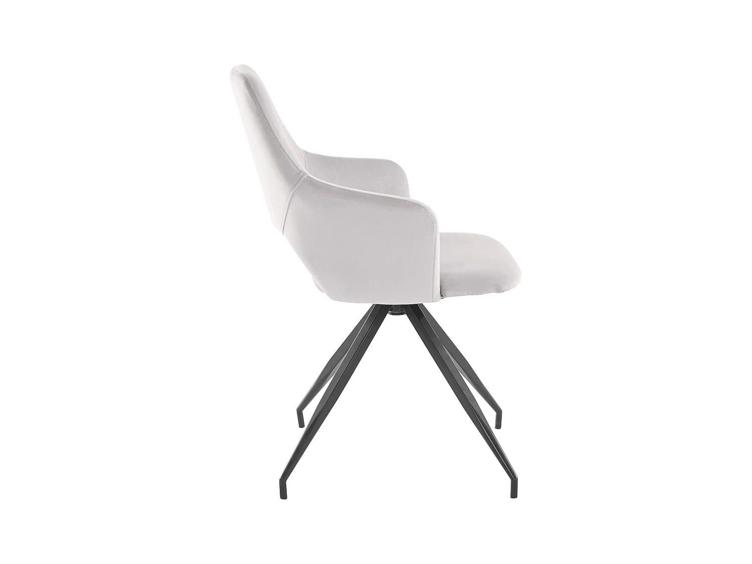 Tracy | Fauteuil in grijs velours, 2 Pak